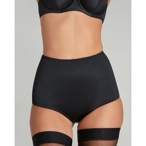 Agent Provocateur Nikita Black Satin High Waisted Brief NWT